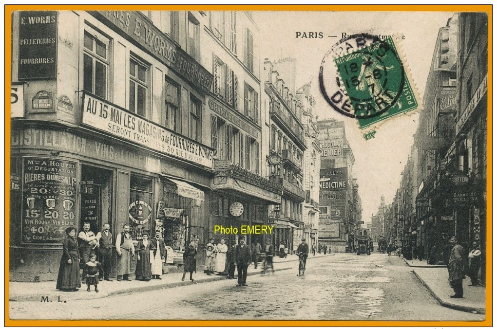 7502/104 Paris Rue Montmartre, Ecrite**** - Arrondissement: 02