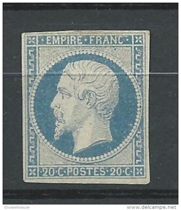 YVERT N°14Af REGOMME - COTE SANS GOMME = 150 ++EUR - 1853-1860 Napoleon III