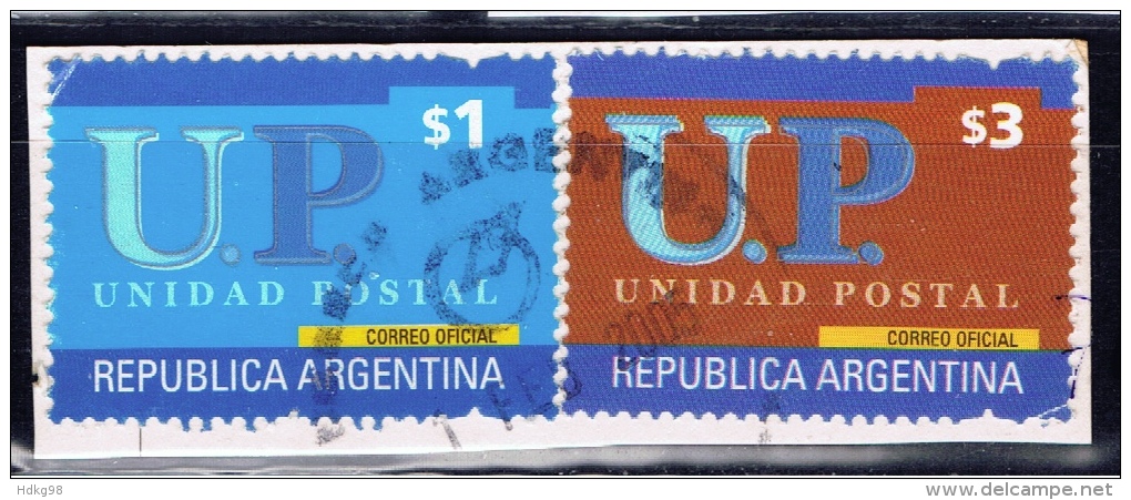 RA+ Argentinien Mi 2636-37 Postagentur - Usados