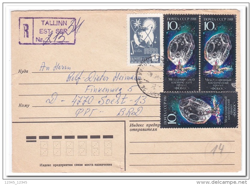 Rusland, 4 Letters - Express Mail