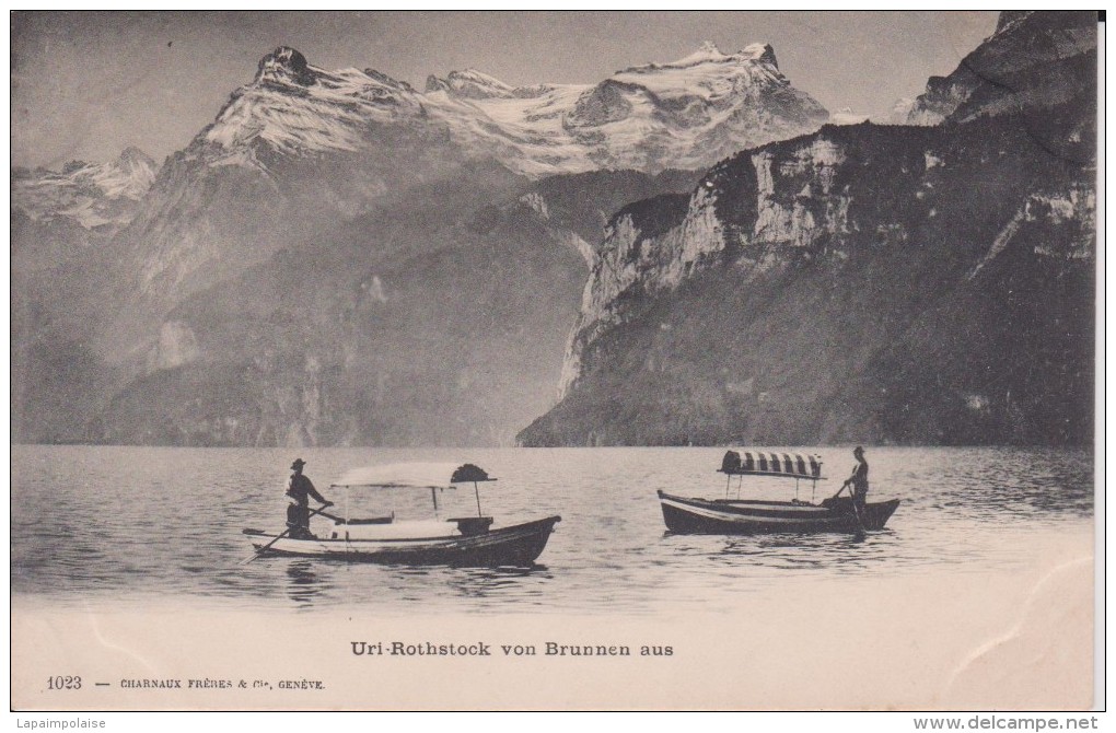 SUISSE SZ SCHWYR  Ingenbohl   " Uri Rothstock Von Brunnenaus " Precurseur - Ingenbohl