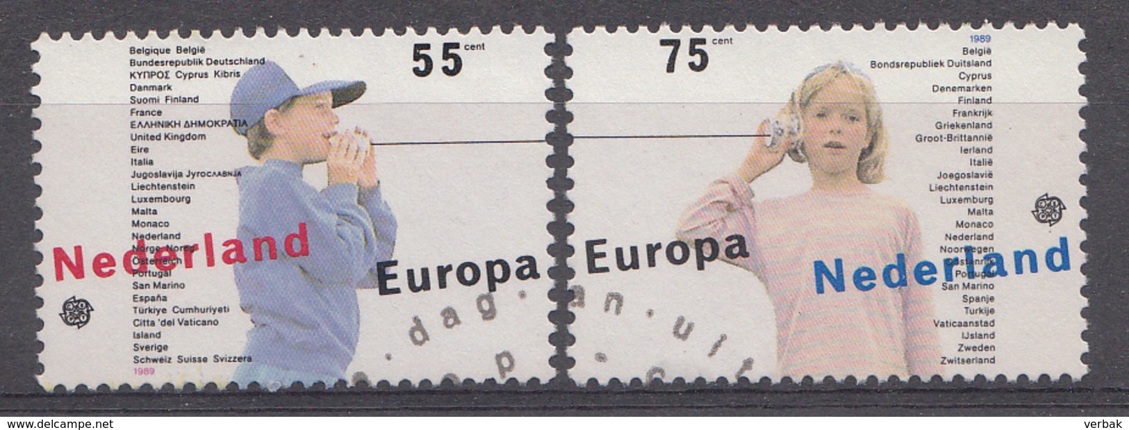 Pays-Bas 1989  Mi.nr: 1364-1365 Europa  Oblitérés / Used / Gest. - Gebruikt
