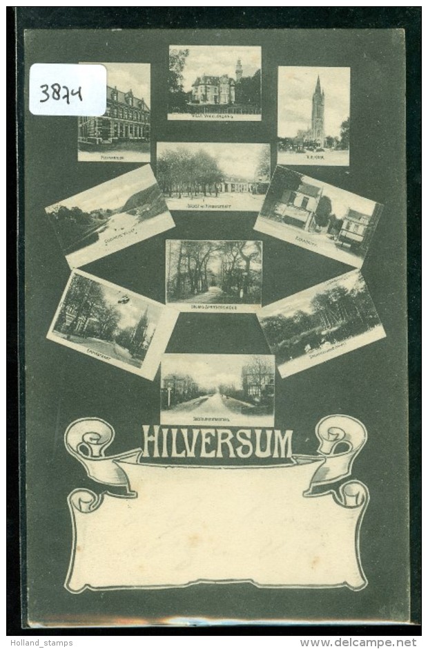 ANSICHTKAART * HILVERSUM *  GROET UIT HILVERSUM * GELOPEN IN 1905 Naar ZEIST  * NVPH 55 (3874) - Hilversum