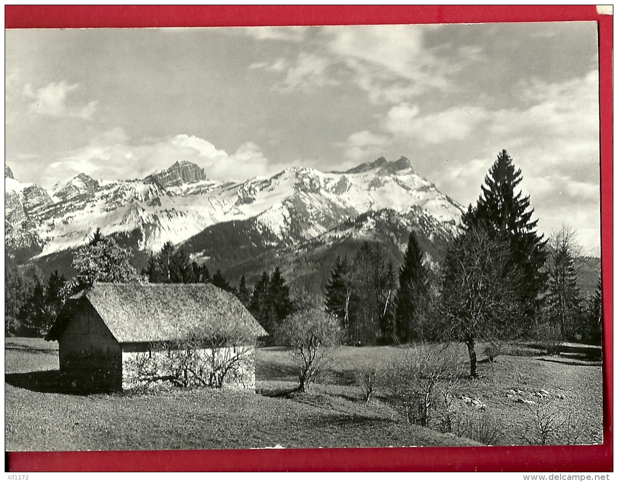 HBI-16  Charmes Et Splendeurs De Villars, Chalet D'Alpage, Les Muverans Et Les Dents De Morcles. Cachet 1964 - Morcles