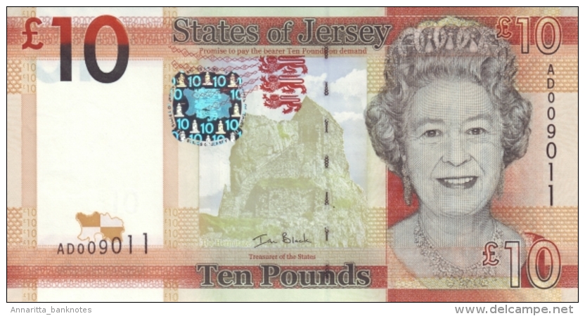 JERSEY 10 POUNDS ND (2010) P-34 UNC  [ JE129a ] - Jersey