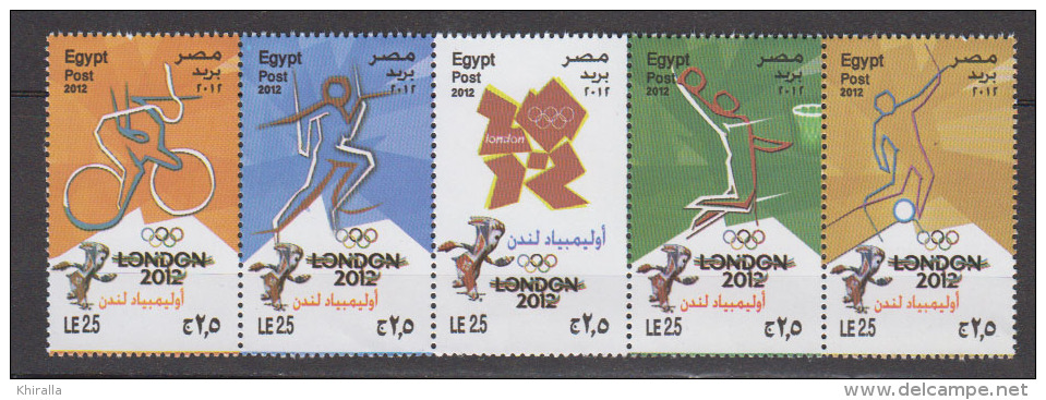 EGYPTE   2012          N°  2111 / 2115              COTE     11 .00  € - Unused Stamps