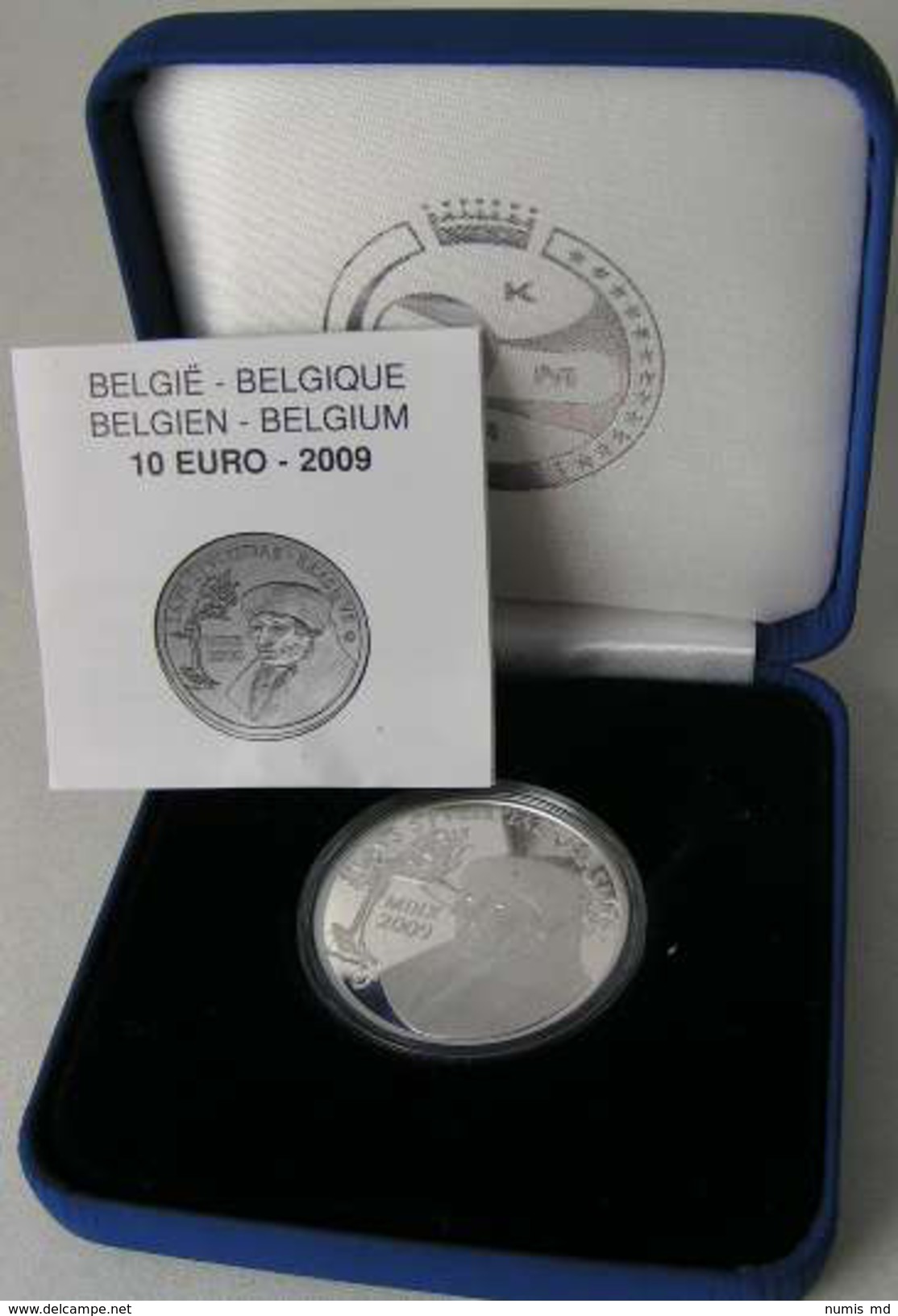 BE44 BELGIQUE 10 EURO 2009 "Erasmus"  *QP* Quality Proof  - ARGENT - SILBER - SILVER - Belgium