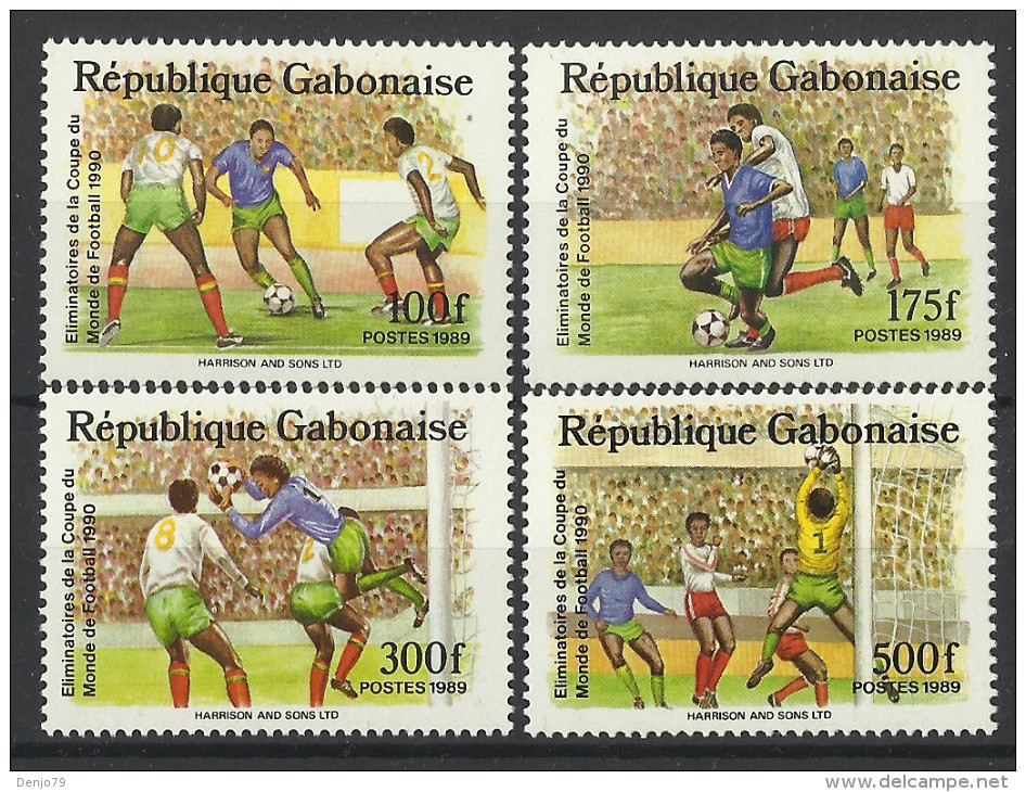 GABON 1989  WORLD CUP FOOTBALL SET MNH - Sonstige & Ohne Zuordnung