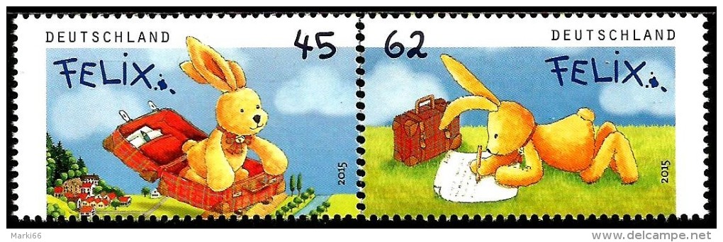 Germany - 2015 - Easter Hare Felix - Mint Stamp Set - Nuevos