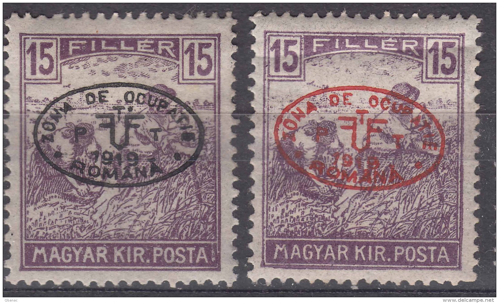 Hungary Debrecen Debreczin 1919 Mi#19 A And B, Mint Hinged, Cat. Value 92,5 Eur - Debreczen