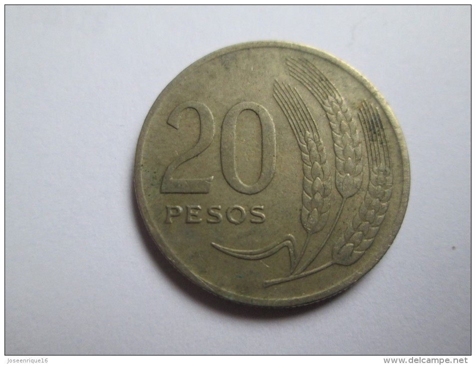 1970 URUGUAY 20 PESOS, MONEDA MONNAIE COIN - Uruguay