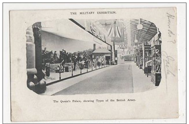 Earls Court Military Exhibition, Types Of British Army 1901 Postcard, B093 - Expositions