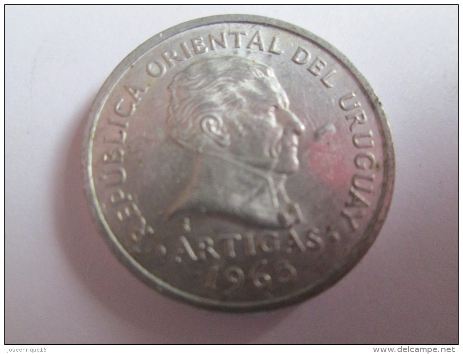 1965 URUGUAY 20 CENTESIMOS, MONEDA MONNAIE COIN ALUMINIO ALUMINUM - Uruguay