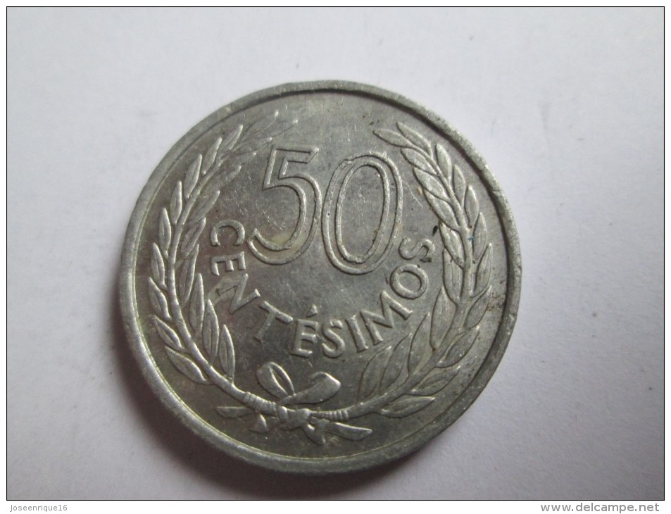 1965 URUGUAY 50 CENTESIMOS, MONEDA MONNAIE COIN ALUMINIO ALUMINUM - Uruguay