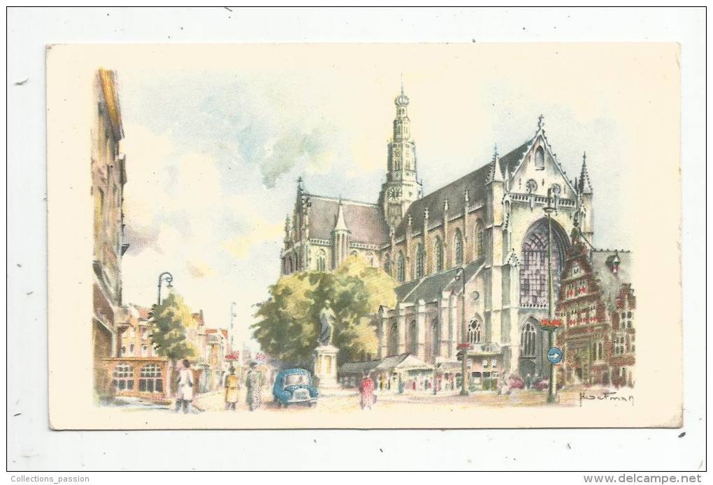 Cp , PAYS BAS , HAARLEM , ST BAVO , Vierge , Illustrateur , Ed : Hoefman & Brandon - Haarlem