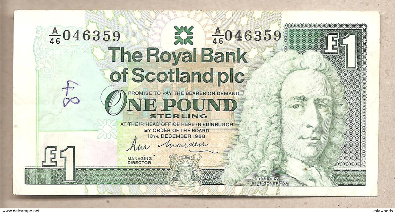 Scozia - Banconota Circolata Da 1 Sterlina - 1988 - 1 Pound