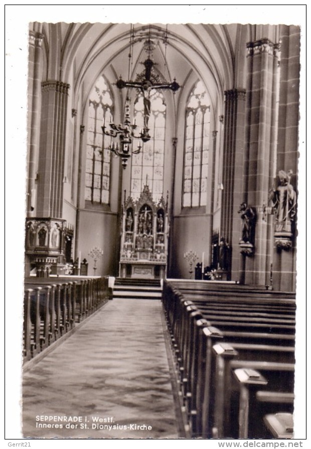 4710 LÜDINGHAUSEN - SEPPENRADE, St. Dionysius-Kirche, Innenansicht - Luedinghausen