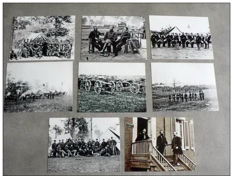 LOT  RETIRAGES  PHOTOS   LES PLUS BELLES PHOTOS DE LA GUERRE DE SECESSION ..... - Altri & Non Classificati