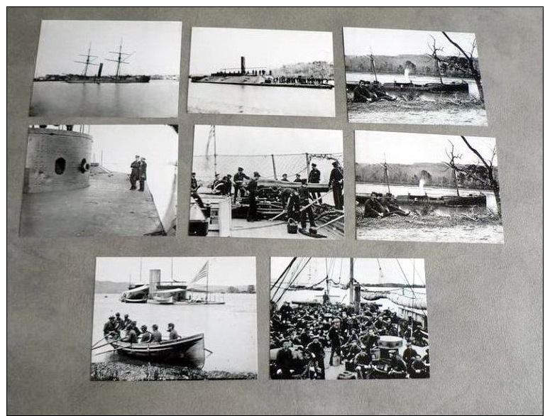 LOT  RETIRAGES  PHOTOS  MARINE  LES PLUS BELLES PHOTOS DE LA GUERRE DE SECESSION ..... - Altri & Non Classificati