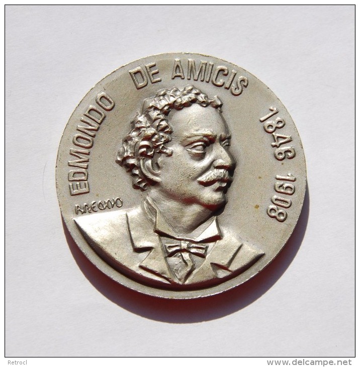 Medal EDMONDO DE AMICIS 1846-1908 - Instituto PIO IX - Royal/Of Nobility