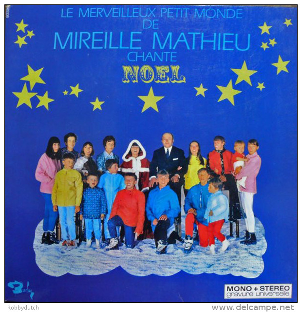 * LP *  LE MERVEILLEUX PETIT MONDE DE MIREILLE MATHIEU CHANTE NOEL (france 1968) Pop-up Cover - Weihnachtslieder