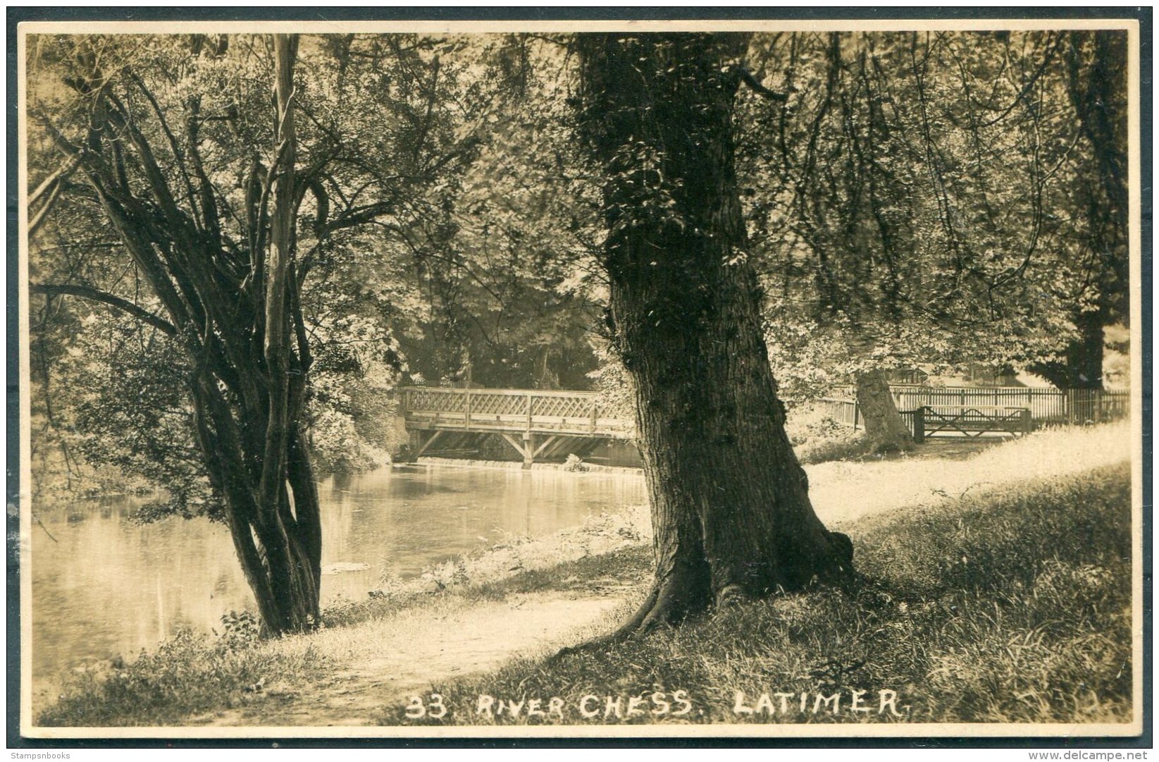 3 X  Buckinghamshire Latimer House, River Chess RP Postcards - Buckinghamshire