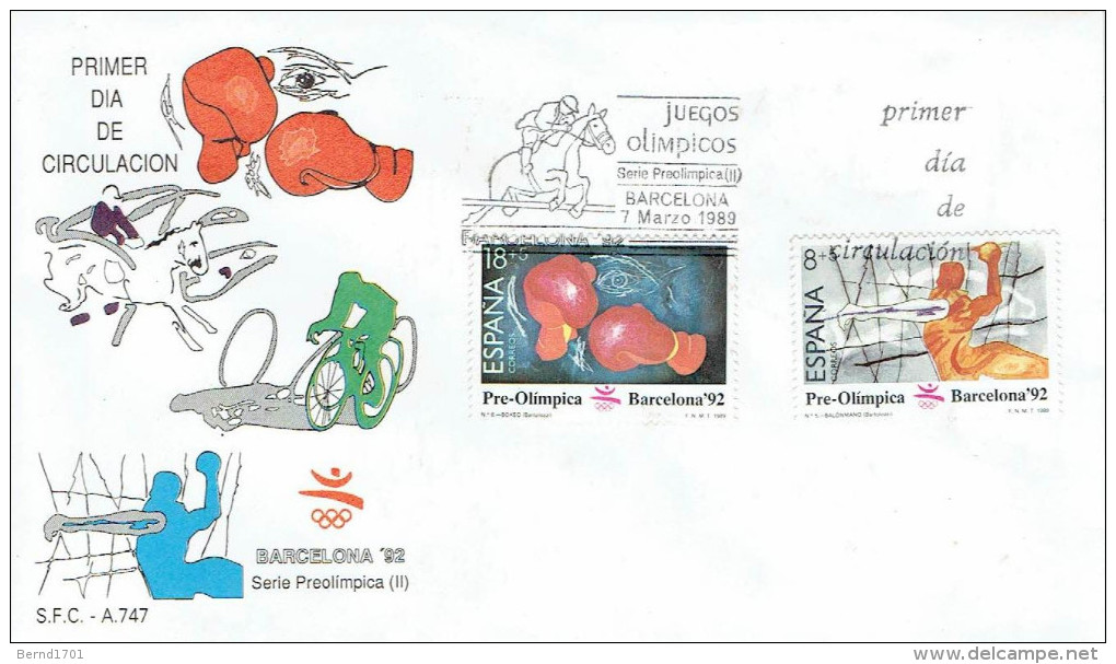 Spanien / Spain - Mi-Nr 2875/2876 FDC (N764) - FDC