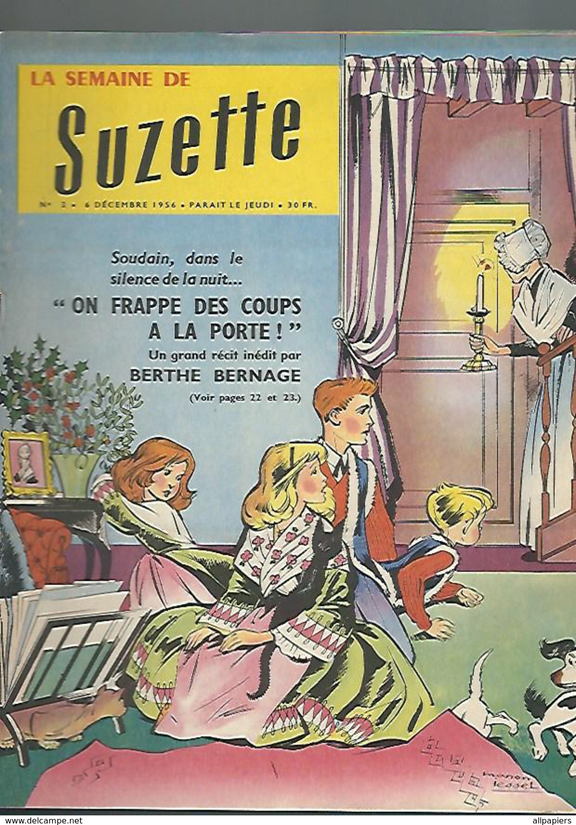 La Semaine De Suzette N°2 Catherine Roseau Fleuri - Le Boudin Aux Pommes - Patron De Jolis Dessous Pour Vos Filles 1956 - La Semaine De Suzette