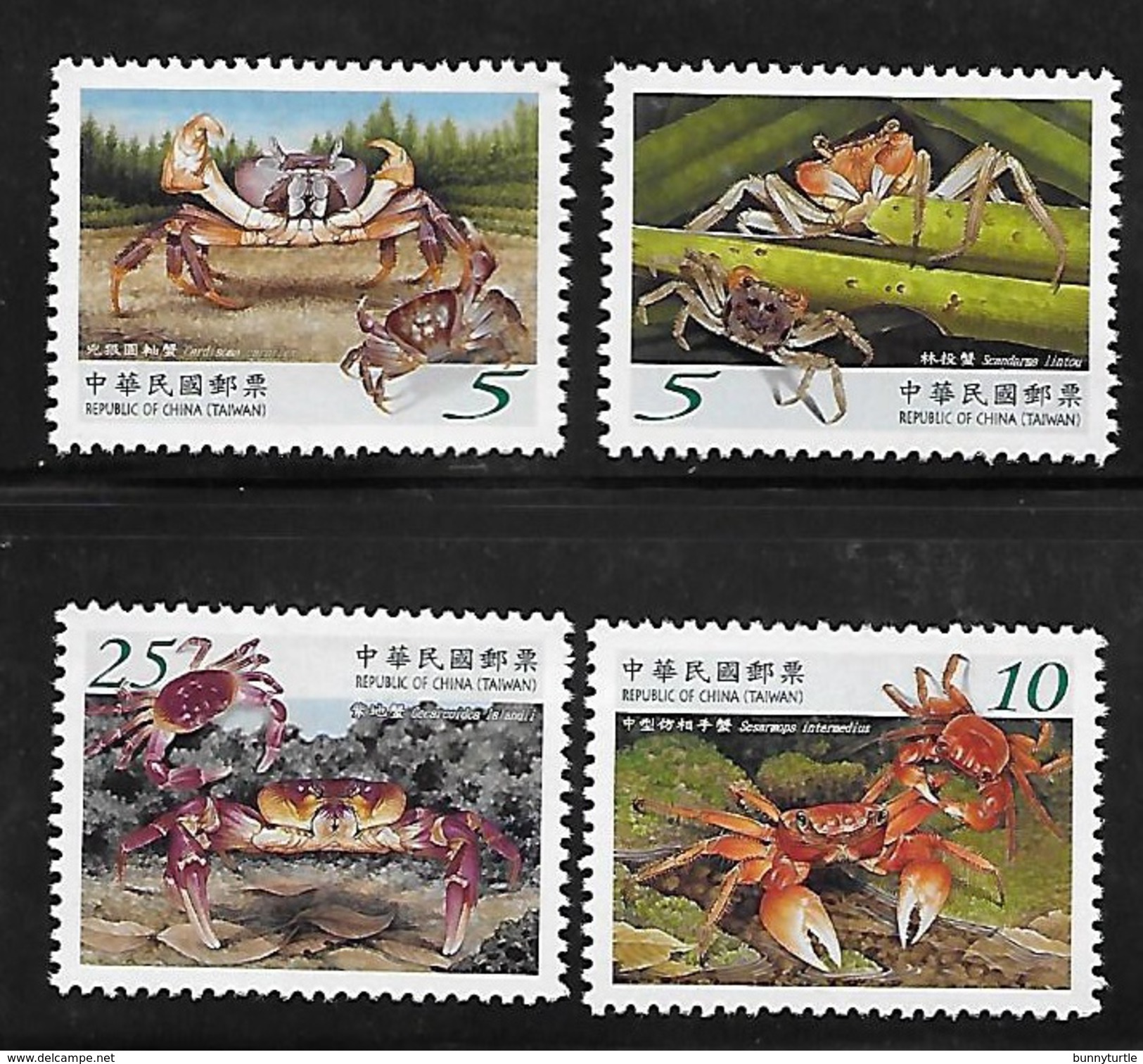 China ROC Taiwan 2010 Crabs Marine Life MNH - Ungebraucht