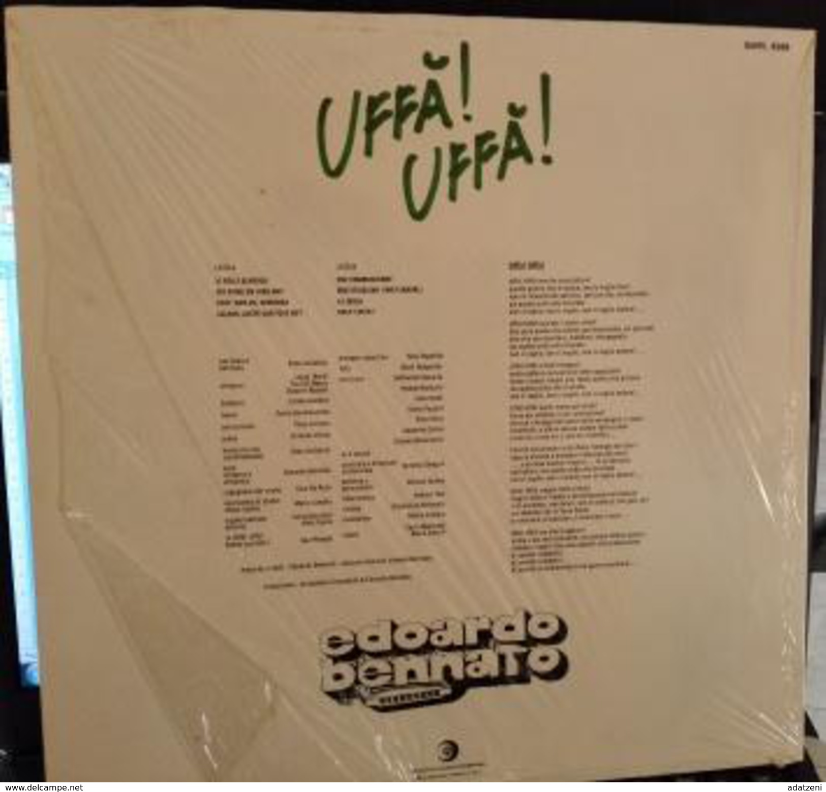 LP –UFFA’ ! UFFA’! 1980 EDOARDO BENNATO - Autres - Musique Italienne