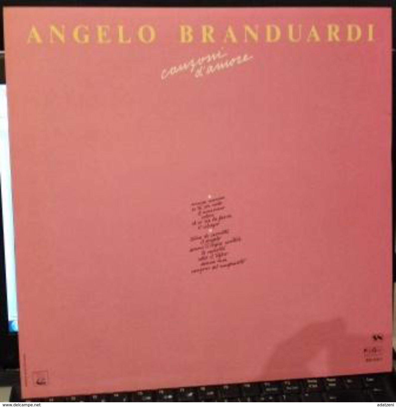 LP – CANZONI D’AMORE (CON LIBRETTO) 1984 ANGELO BRANDUARDI - Other - Italian Music