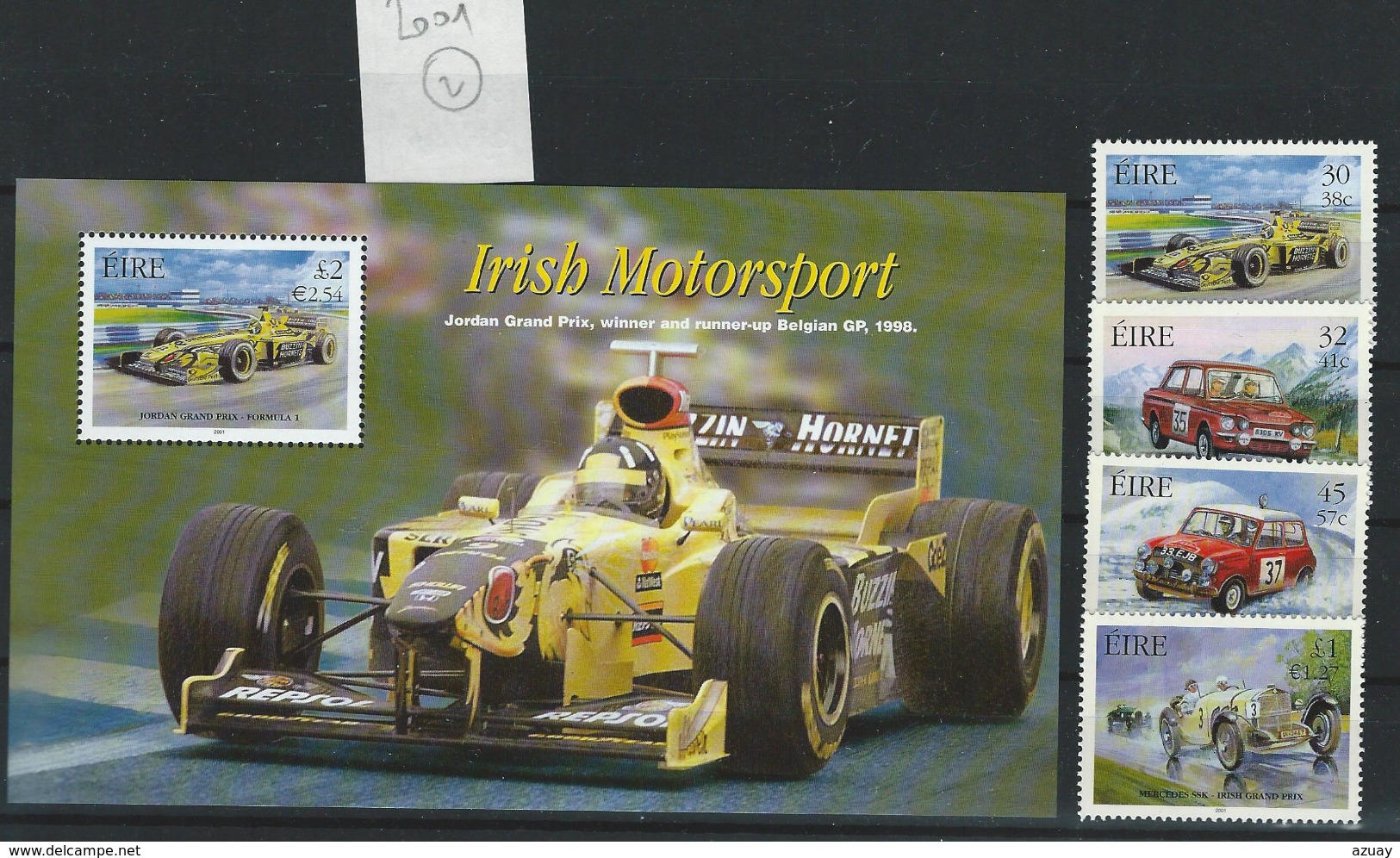 IE - IRLAND - MOTORSPORT 2001 - ** - POSTFRISCH - MNH - CARS-AUTOS(2) - Neufs