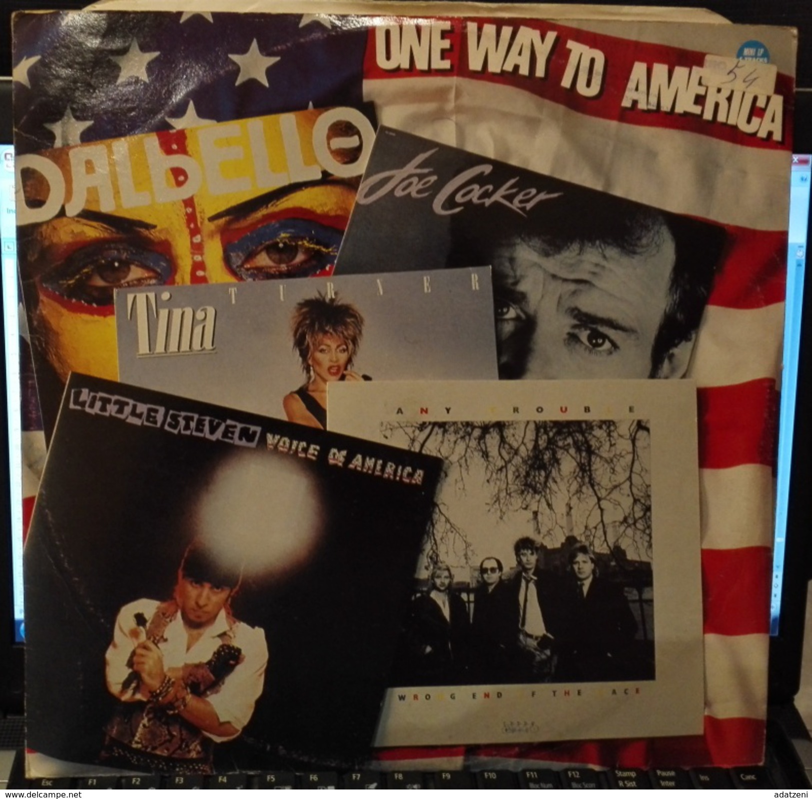 LP –ONE WAY TO AMERICA 1984 COCKER DALBELLO TURNER STEVEN - Disco, Pop