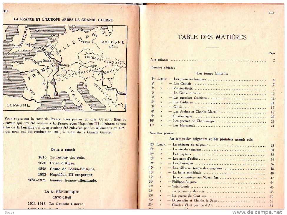 ANCIEN LIVRE  de 1947 " PETITE HISTOIRE de FRANCE - cours élémentaire et cours moyen 1ère année