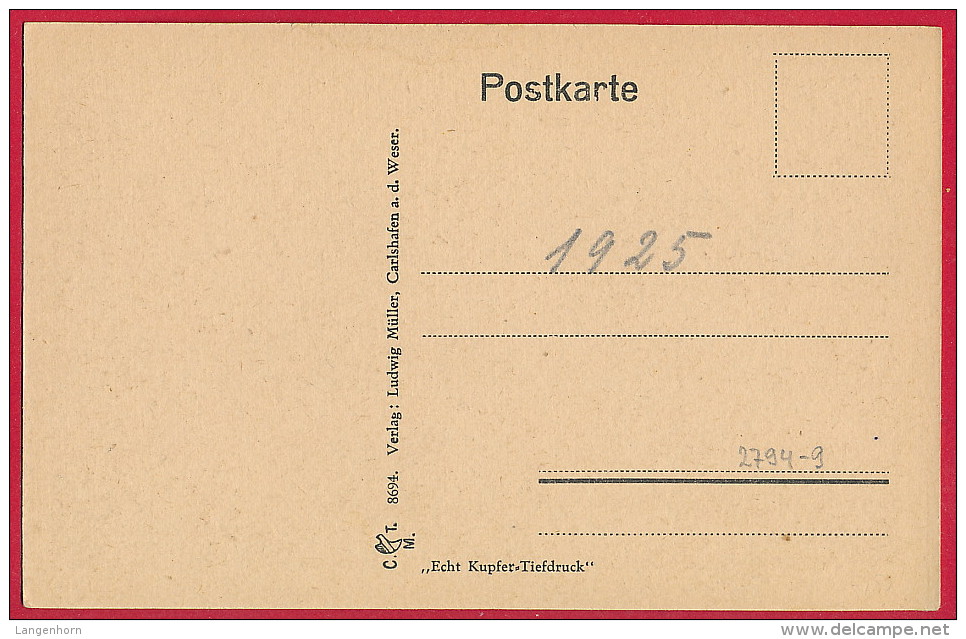 AK Bad Karlshafen (Carlshafen) ~ Um 1925 - Bad Karlshafen