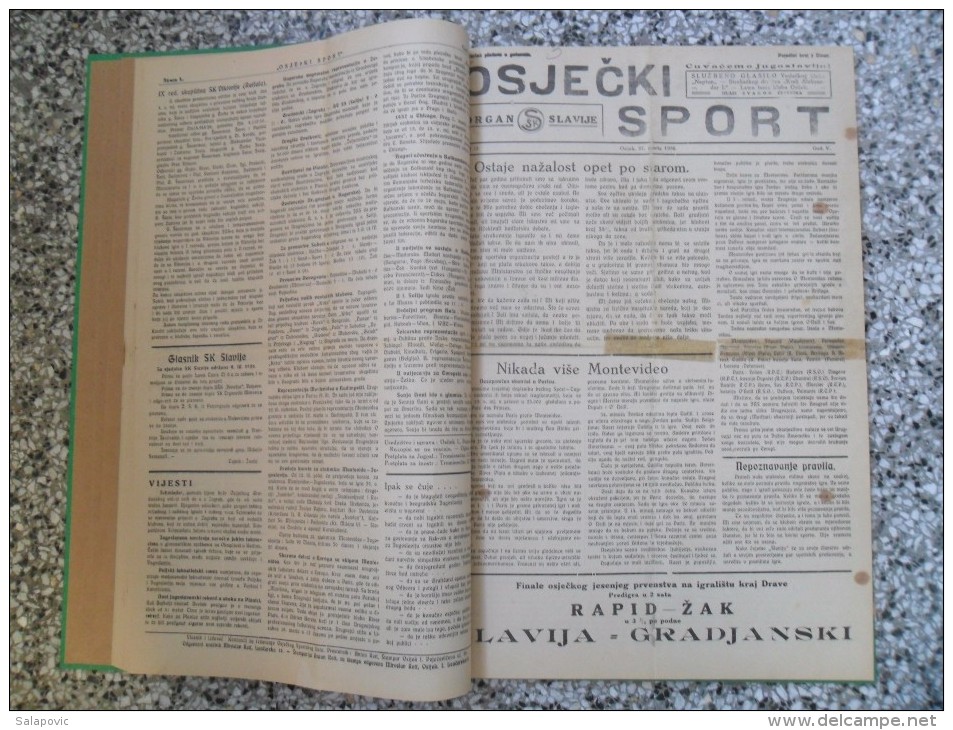 OSJECKI SPORT 1933-1940  40 PIECES,START 1953, ZAGREBACKI SPORTSKI LIST... BANDED