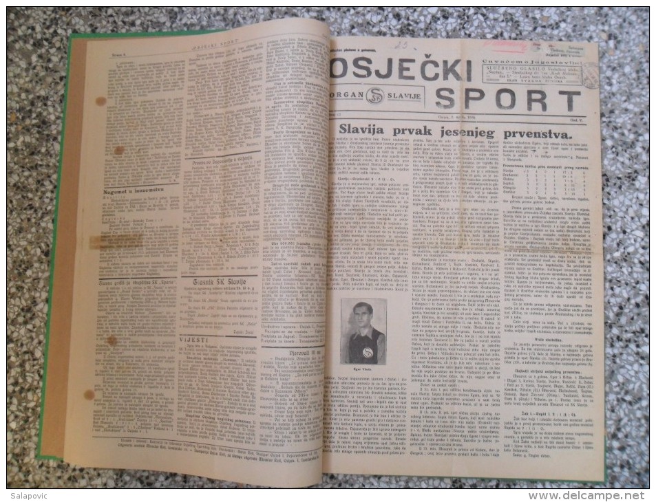 OSJECKI SPORT 1933-1940  40 PIECES,START 1953, ZAGREBACKI SPORTSKI LIST... BANDED