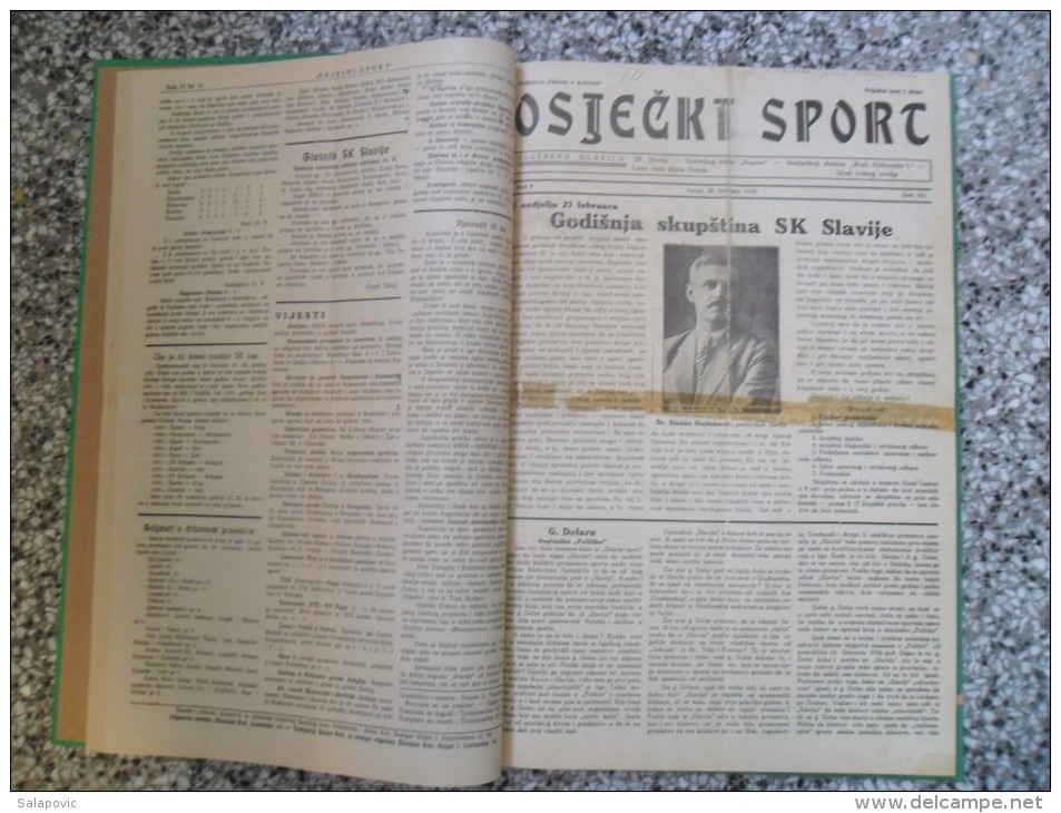 OSJECKI SPORT 1933-1940  40 PIECES,START 1953, ZAGREBACKI SPORTSKI LIST... BANDED