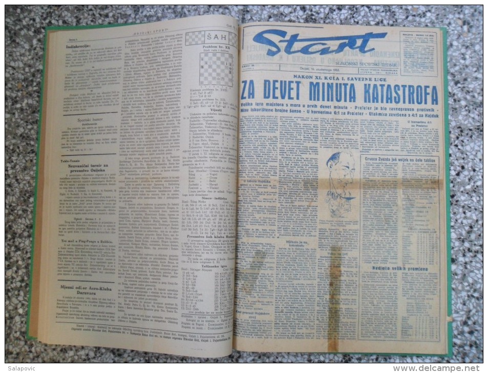 OSJECKI SPORT 1933-1940  40 PIECES,START 1953, ZAGREBACKI SPORTSKI LIST... BANDED