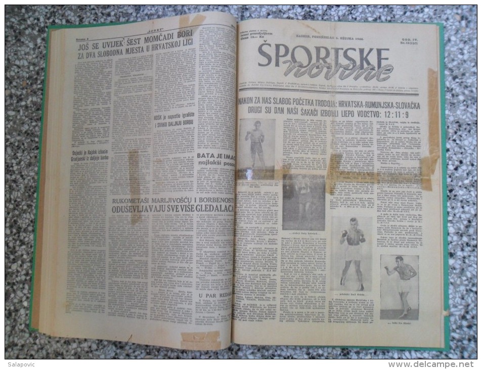 OSJECKI SPORT 1933-1940  40 PIECES,START 1953, ZAGREBACKI SPORTSKI LIST... BANDED