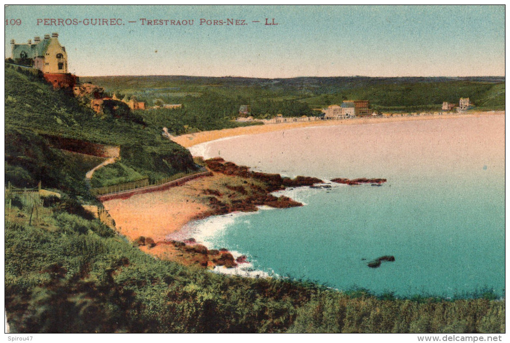 CPA PERROS-GUIREC - TRESTRAOU PORS-NEZ - Perros-Guirec