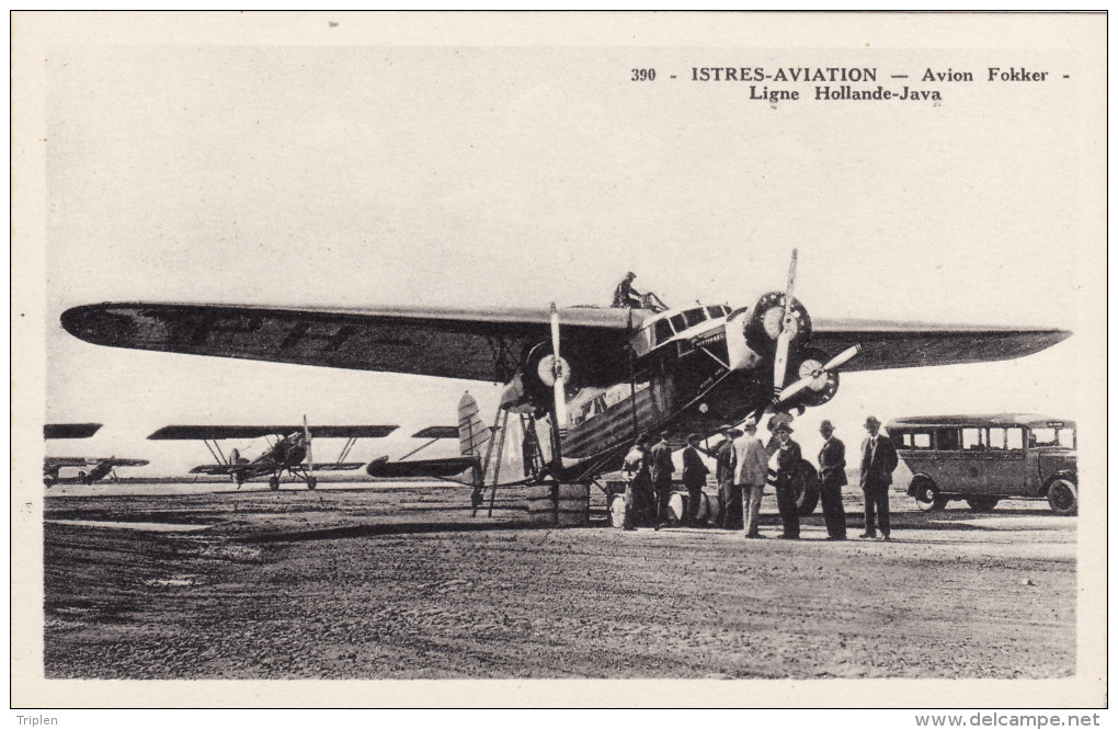 Istres Aviation - Avion Fokker - Ligne Hollande-Java - 1919-1938: Interbellum