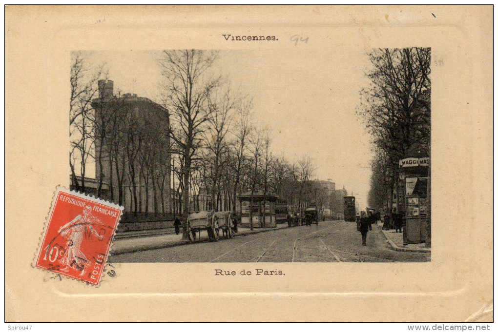 CPA VINCENNES - RUE DE PARIS - Vincennes