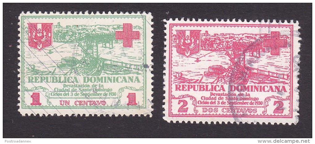 Dominican Republic, Scott #RA1-RA2, Used, Hurricane, Issued 1930 - Dominican Republic