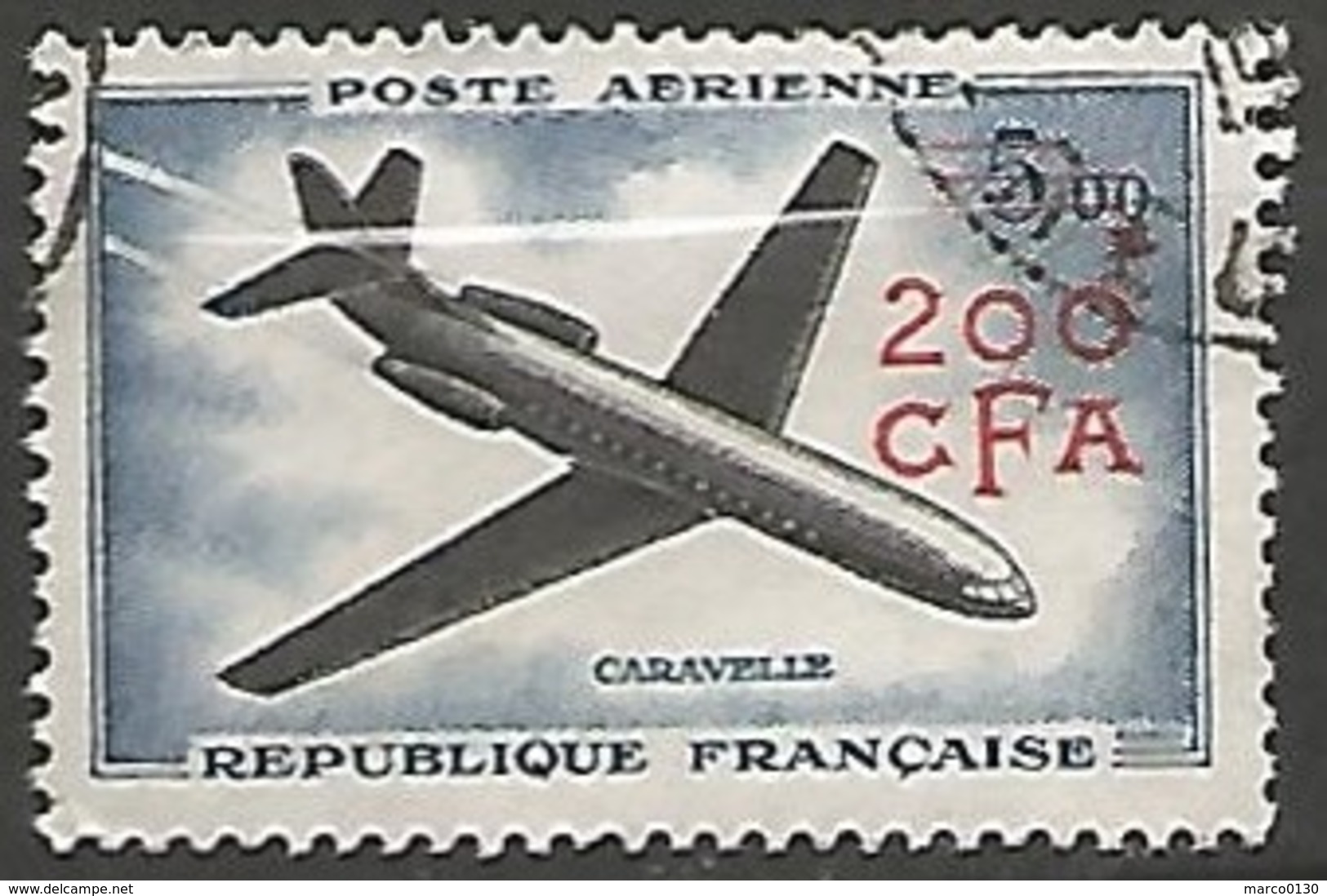 REUNION POSTE AERIENNE  N° 59 OBLITERE - Airmail