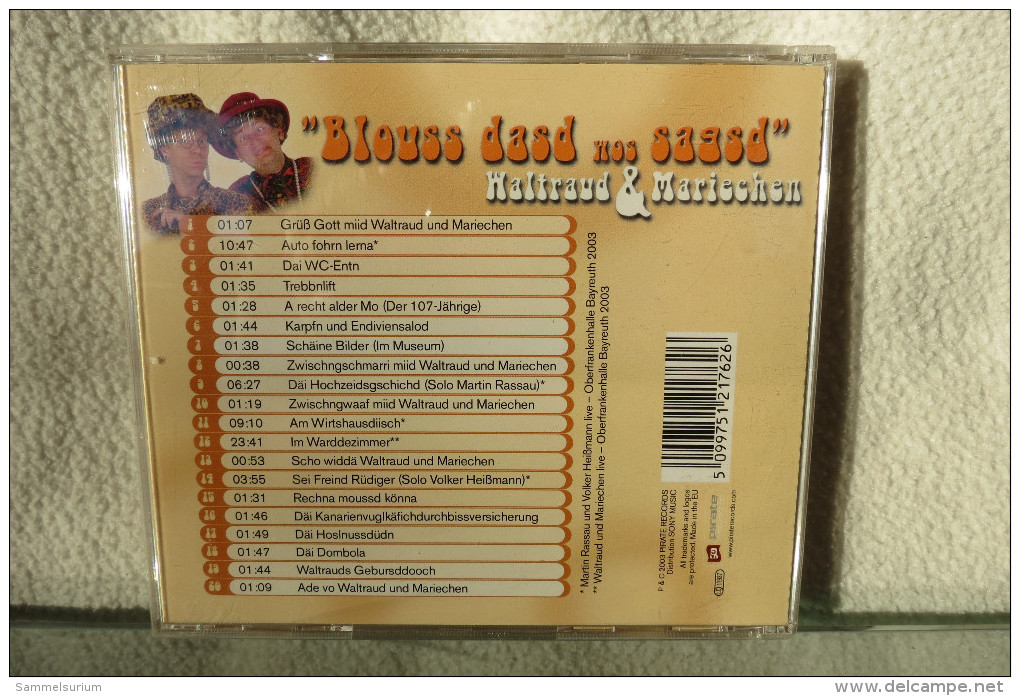 CD "Waltraud & Mariechen" Blouss Dasd Wos Sagsd - Comiques, Cabaret