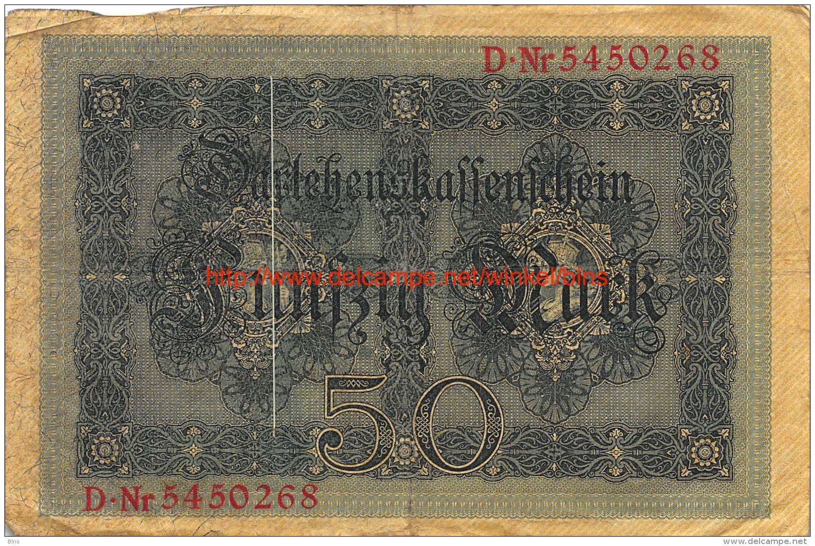 Fünfzig Mark 50 1914 Reichschuldenverwaltung - 50 Mark