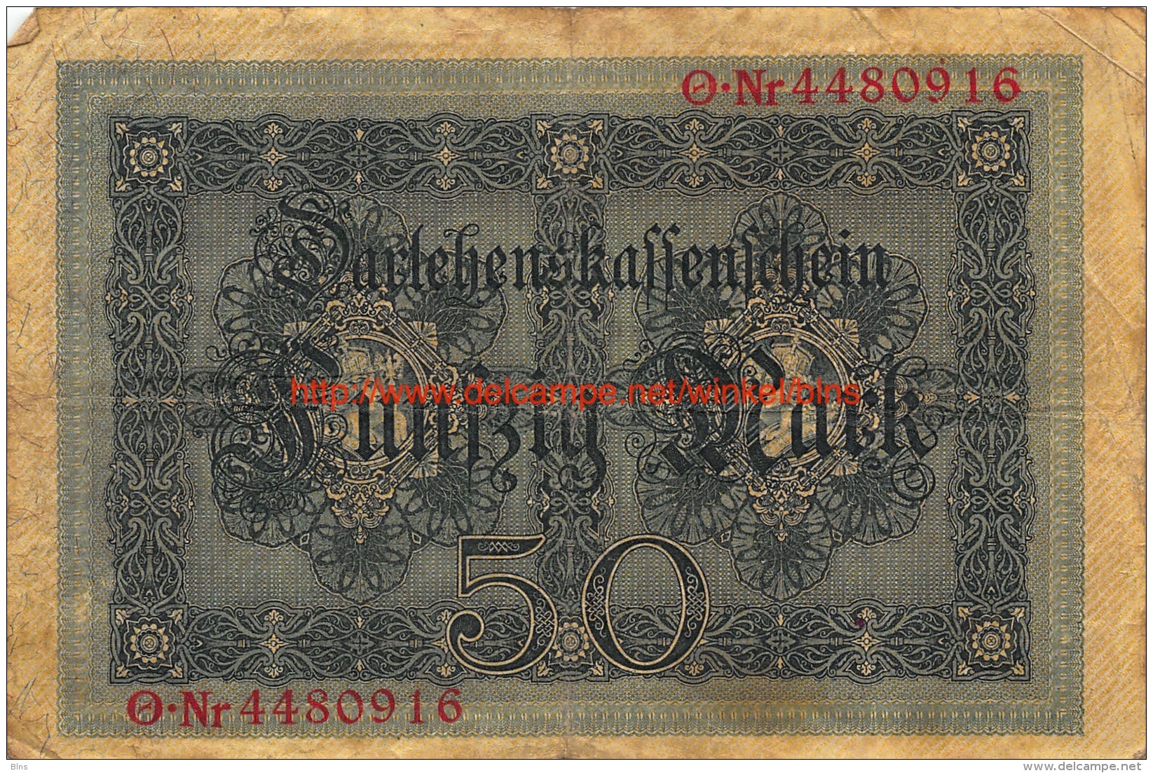 Fünfzig Mark 50 1914 Reichschuldenverwaltung - 50 Mark