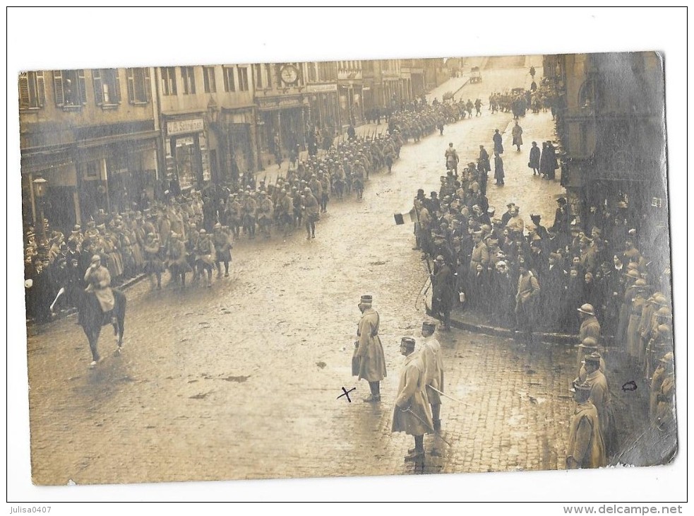 ZWEIBRUCKEN DEUX PONTS (Allemagne) Carte Photo Entrée Des Troupes Du 32è Corps D'armée 1918 - Zweibruecken