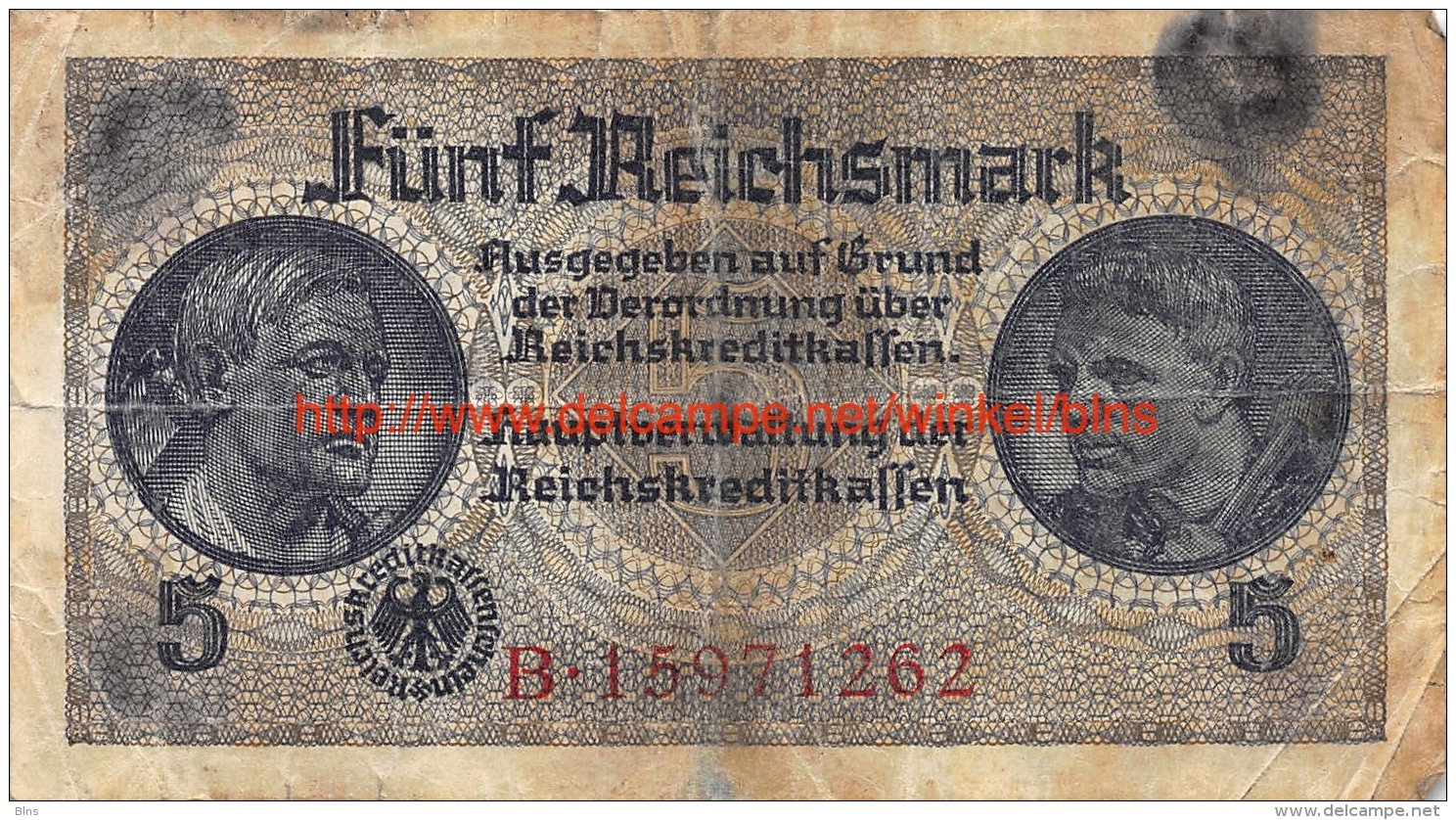 Fünf Reichsmark 5 - 5 Reichsmark